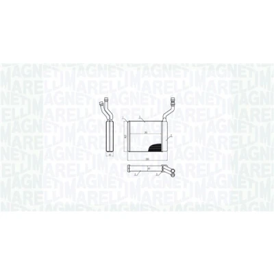 Abbildung von MAGNETI MARELLI 350218425000 Wärmetauscher FORD: Focus 2 Schrägheck, Kombi, Limousine, VOLVO: V50