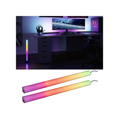 Abbildung von Paulmann LED Streifen EntertainLED Lightbar Dynamic Rainbow RGB 30x30mm 2x1W 2x48lm, 2 flammig