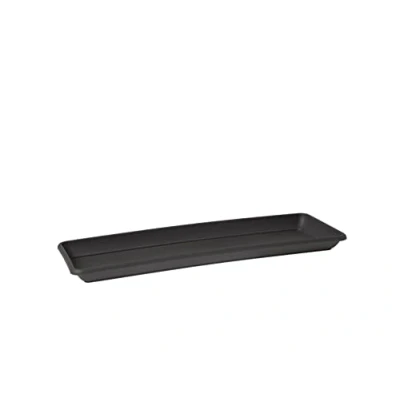 Abbildung von VENEZIA RECTANGULAR SAUCER ANTHRACITE 78CM