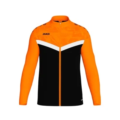 Abbildung von JAKO Herren Polyesterjacke Iconic Sportjacke, Schwarz/neonorange, XXL EU