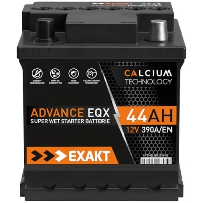 Abbildung von EXAKT Autobatterie 12V 44Ah Starterbatterie PKW KFZ Auto Batterie (44Ah)