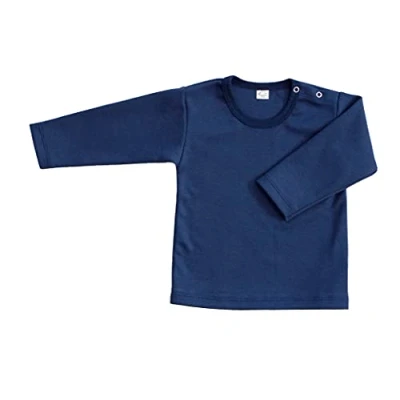 Abbildung von iobio Langarm Shirt Babypullover Bio Baumwolle dunkelblau (74/80)