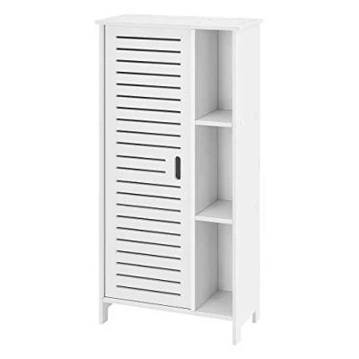 Abbildung von en.casa Midischrank »Vansbro« Badezimmerschrank Badkommode mit Ablagen 96x48x24cm weiß