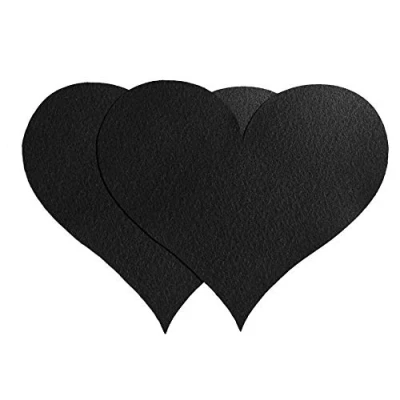 Abbildung von Primaflor Ideen in Textil 2er Set Deko Herzen Schwarz Podium Hochzeits Valentinstag Herz ca. 33x28cm