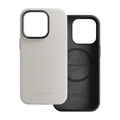 Abbildung von Native Union Active Case MagSafe kompatibel mit MagnetenRobustes DesignRecycelte MaterialienFallschutz bis 10 ft/3 m für iPhone 15 Pro (Sandstein)