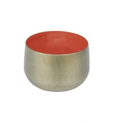 Abbildung von Lambert [W] Windlicht Eisen Antik Nickel/Kürbis H 6,5 D 9,5cm