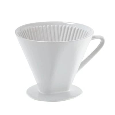 Abbildung von Cilio Kaffeebereiter Kaffeefilter Größe 6 Farbe weiß, spülmaschinenfest