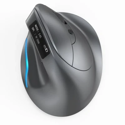 Abbildung von zelotes Bluetooth Kabellose Maus,Wiederaufladbar Vertikale Maus mit Display,6 Tasten,3200DPI Ergonomische Maus,Maus Kabellos Funkmaus für Laptop,PC