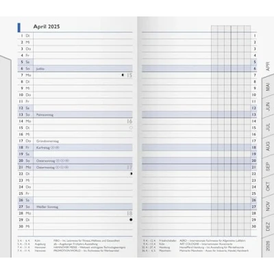 Abbildung von Brunnen Taschenkalender 2025 9x15cm Einlage