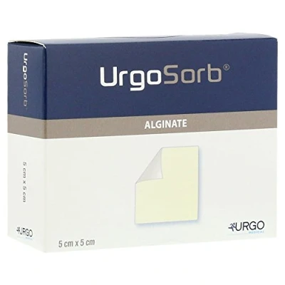 Abbildung von Urgosorb 5x5 cm Kompressen 10 St
