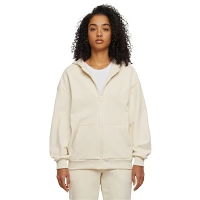 Abbildung von Urban Classics COZY Oversized Sweatjacke, Damen, Größe: 5XL, Whitesand