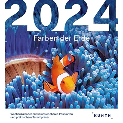 Abbildung von Farben der Erde KUNTH Postkartenkalender 2024: Hochwertiger Tischkalender mit 53 traumhaften Postkarten (auch zum Aufhängen) (KUNTH 52 Wochen)