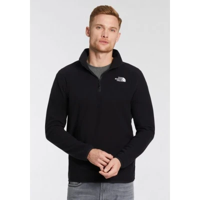 Abbildung von The North Face Glacier 1/4 ZIP Fleecepullover, Herren, Größe: Small, Black