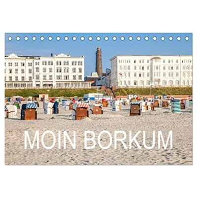 Abbildung von Moin Borkum (Tischkalender 2025 DIN A5 quer), CALVENDO Monatskalender