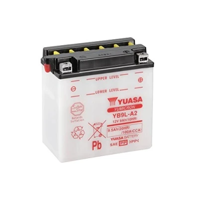 Abbildung von YUASA BATTERIE YB9L A2 offen ohne Saeure