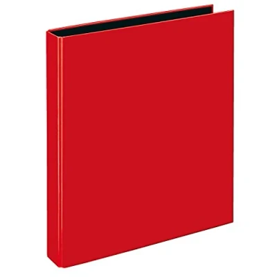 Abbildung von VELOFLEX 1141321 Ringbuch VELOCOLOR, Ringordner, Ordner, DIN A4, 2 Ring Mechanik, 255 x 318 45 mm, rot, 1 Stück