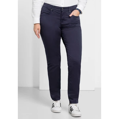 Abbildung von Sheego Stoffhose, Damen, Größe: 44, Navy