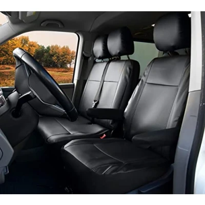 Abbildung von Sitzbezüge Kunstleder passgenau passend für VW T6 Transporter/Caravelle/Multivan ab 2015/19 Meister