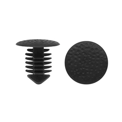 Abbildung von sourcing map 40Stk. 8mm Lochdmr. Plastik Niete Verschluss Clip schwarz für Auto Kotflügel de