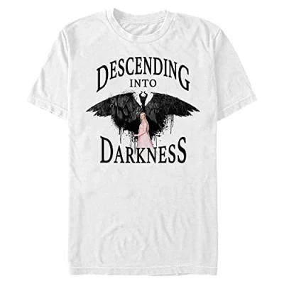 Abbildung von Disney Unisex Maleficent: Mistress Of Evil Maleficent And Aurora Organic Short Sleeve T shirt, Weiß, L