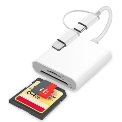 Abbildung von 【Apple MFI Zertifiziert】 SD Kartenleser iPhone, Lightning, Lightning Card Reader, iPhone Adapter Karte für iPad/Kamera