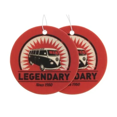 Abbildung von BRISA VW Collection Volkswagen Luft Erfrischer Duft Spender fürs Auto im T1 Bulli Bus Motiv Einzelpack (Legendary/Vanille/Rot)