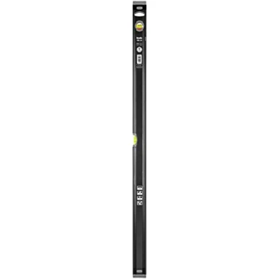 Abbildung von kwb Aluminium Wasserwaage 100 cm Stoßfeste Libelle 0,5 mm/m Genauigkeit VPA Geprüft Hoch präzise geschliffen Inkl. Sturz Schutz aus Gummi