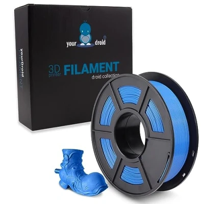 Abbildung von yourDroid PLA Filament Blau Matt 1.75mm 1kg 3D Drucker