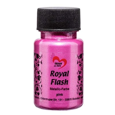 Abbildung von Ideen mit Herz Royal Flash, Acryl Farbe, metallic, feinsten Glitzerpartikeln, 50 ml (pink)
