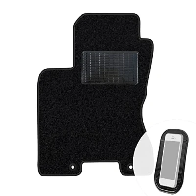 Abbildung von moto MOLTICO Fahrer Fußmatte Auto Velours Fahrerseite Autoteppiche Schwarz Fahrermatte 1 teilig passend für Nissan X Trail 2007 2013