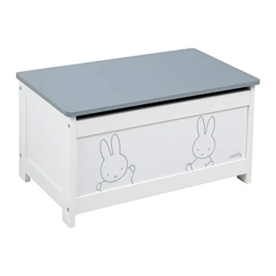 Abbildung von roba® Truhe miffy®, weiß, mit Deckelbremse, fürs Kinderzimmer