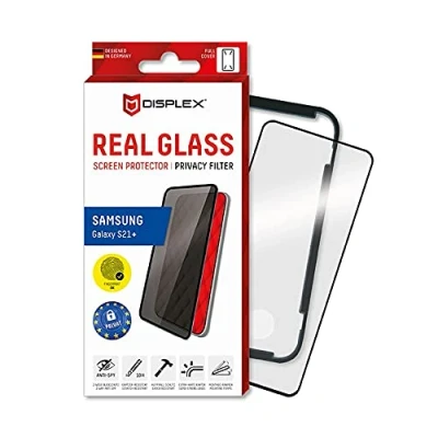 Abbildung von Samsung Galaxy S21 Plus Panzerglas Displex Real Privacy Glass FC Displayschutz aus gehärtetem Glas für das