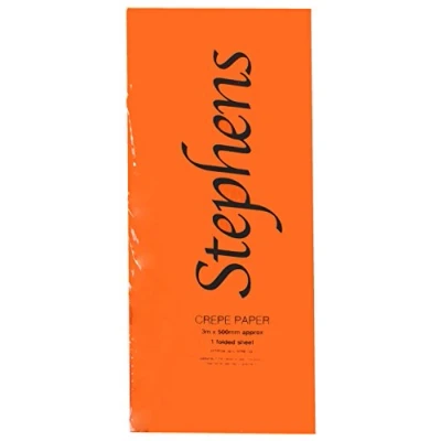 Abbildung von Stephens 3 x 500 mm Krepppapier Orange