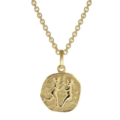 Abbildung von trendor 75905 06 Sternzeichen für Kinder Zwilling Gold 333 Anhänger + Kette