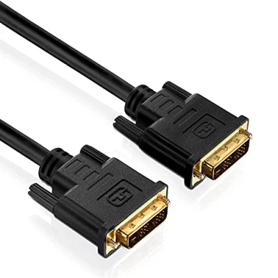Abbildung von PureInstall PI4000 020 Single Link DVI Kabel (DVI D Stecker (18+1) auf (18+1)), 2m, schwarz