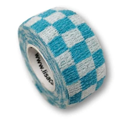 Abbildung von LisaCare Fingerpflaster 2,5cm x 4,5m 2er Karo Blau 2 St