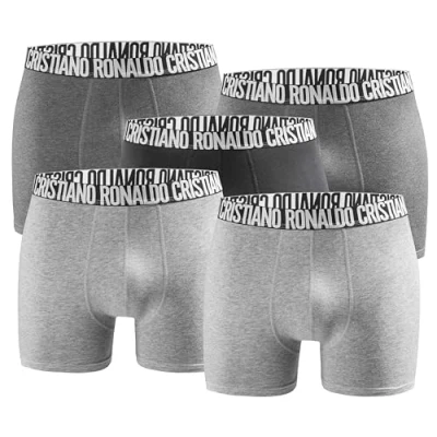 Abbildung von CR7 5er Pack Boxershorts Trunk Herren by Cristiano Ronaldo Anthracite Mix Gr. XXL