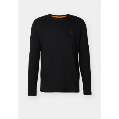 Abbildung von BOSS Tacks Langarmshirt, Herren, Größe: Large, Black