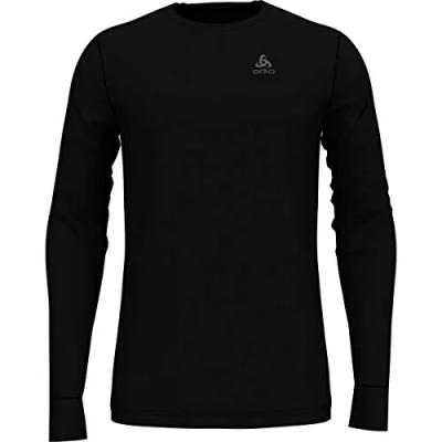 Abbildung von Odlo Herren Funktionsunterwäsche Langarm Shirt 100% MERINO 200 GRAMM, black black, XXL