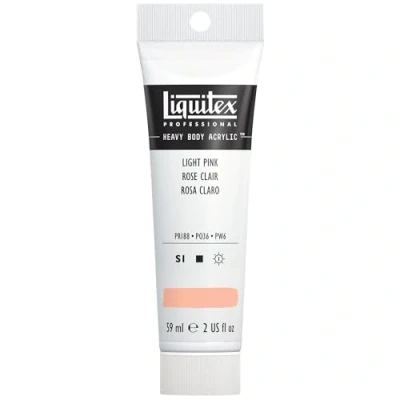 Abbildung von Liquitex 1045810 Professional Heavy Body Acrylfarbe in Künstlerqualität mit ausgezeichneter Lichtechtheit buttriger Konsistenz, 59ml Tube Portraitrosa hell