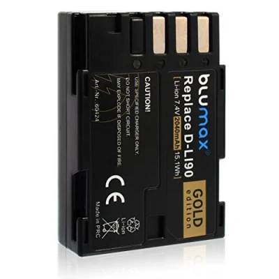 Abbildung von Blumax Gold Edition D LI90 DLI90 Akku kompatibel mit Pentax K 3 II, K3 II 5, K5 5II, 5IIs, IIs 7, K7 01, K01 645D 645Z 2040mAh