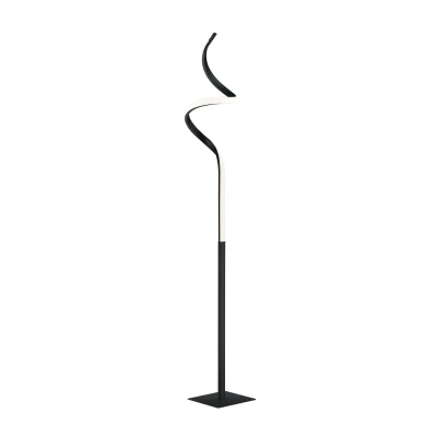 Abbildung von Reality Leuchten LED Stehleuchte Course R42051132, Metall Schwarz matt, inkl. 11 Watt LED, Switch Dimmer