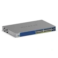 Abbildung von NETGEAR 28 Port PoE Gigabit Ethernet Smart Switch (GS728TXP): Managed, mit 24 PoE+ bei 190 W, 4 10G SFP+, optionales Insight Cloud Management, Wand oder Rack Befestigung und eingeschränkte Garantie