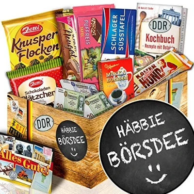 Abbildung von Häbbie Börsdee + Geschenke zum Geburtstag DDR Schoko Geschenk