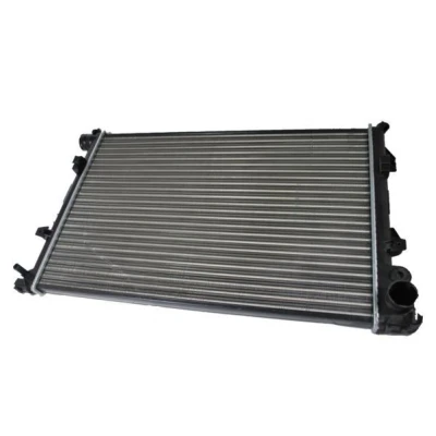 Abbildung von THERMOTEC D7P004TT Kühler, Motorkühlung Aluminium, Kunststoff 670 446 32 Schaltgetriebe Kühlrippen mechanisch gefügt PEUGEOT: 309 II Schrägheck, 806