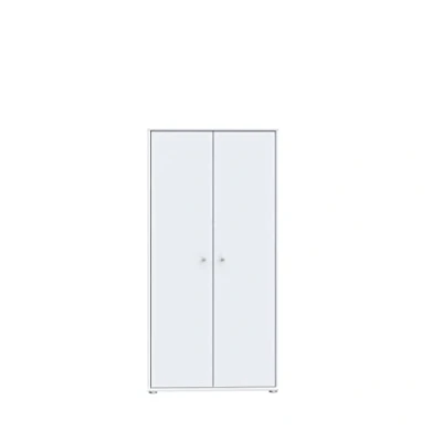 Abbildung von Forte Tempra 2 Kommode mit Türen, Holzwerkstoff, weiß, Bx H xT: 73,7 x 149,5 34,8 cm