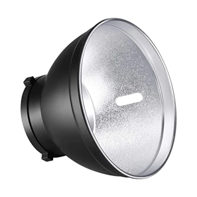 Abbildung von Neewer 7&#039;&#039;/18cm Standard Reflektor Diffusor Lampenschirm Schale für Bowens Mount Studio Blitz Videoleuchte wie CB60, CB100, CB150, Vision 4, 5, ML300, S101 300W/300W PRO/400W/400W PRO