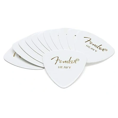 Abbildung von Fender 098 0346 980 346 Shape Picks, 12 Count, White, Heavy