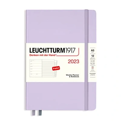 Abbildung von LEUCHTTURM1917 365879 Wochenkalender &amp; Notizbuch Medium (A5) 2023, 12 Monate, Lilac, Englisch