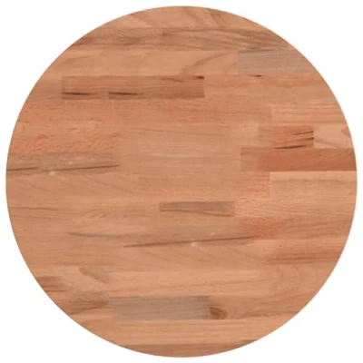 Abbildung von vidaXL Tischplatte, Holzplatte Holztischplatte Rund, Ersatzplatte Platte für Beistelltisch Bartisch, Massivholztischplatte Esstischplatte, Ø30x4 cm Massivholz Buche